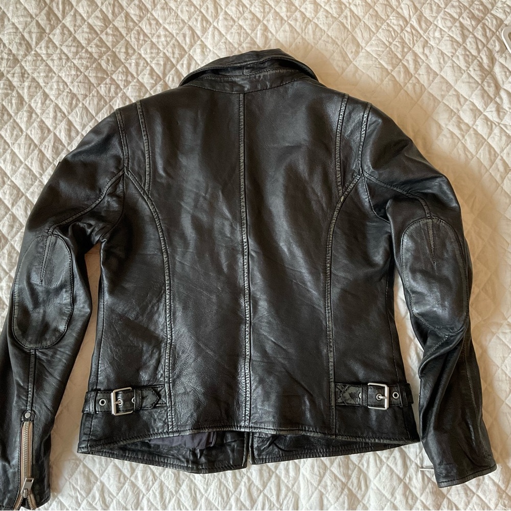 Mauritius Lamb Leather Moto Jacket - Picture 3 of 14